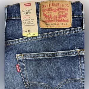 Levi's Men's Skinny and Tapered Distressed Denim Jeans Size 33x32